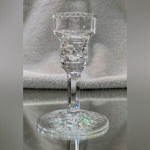 Elegant Clear Crystal Candle Holder